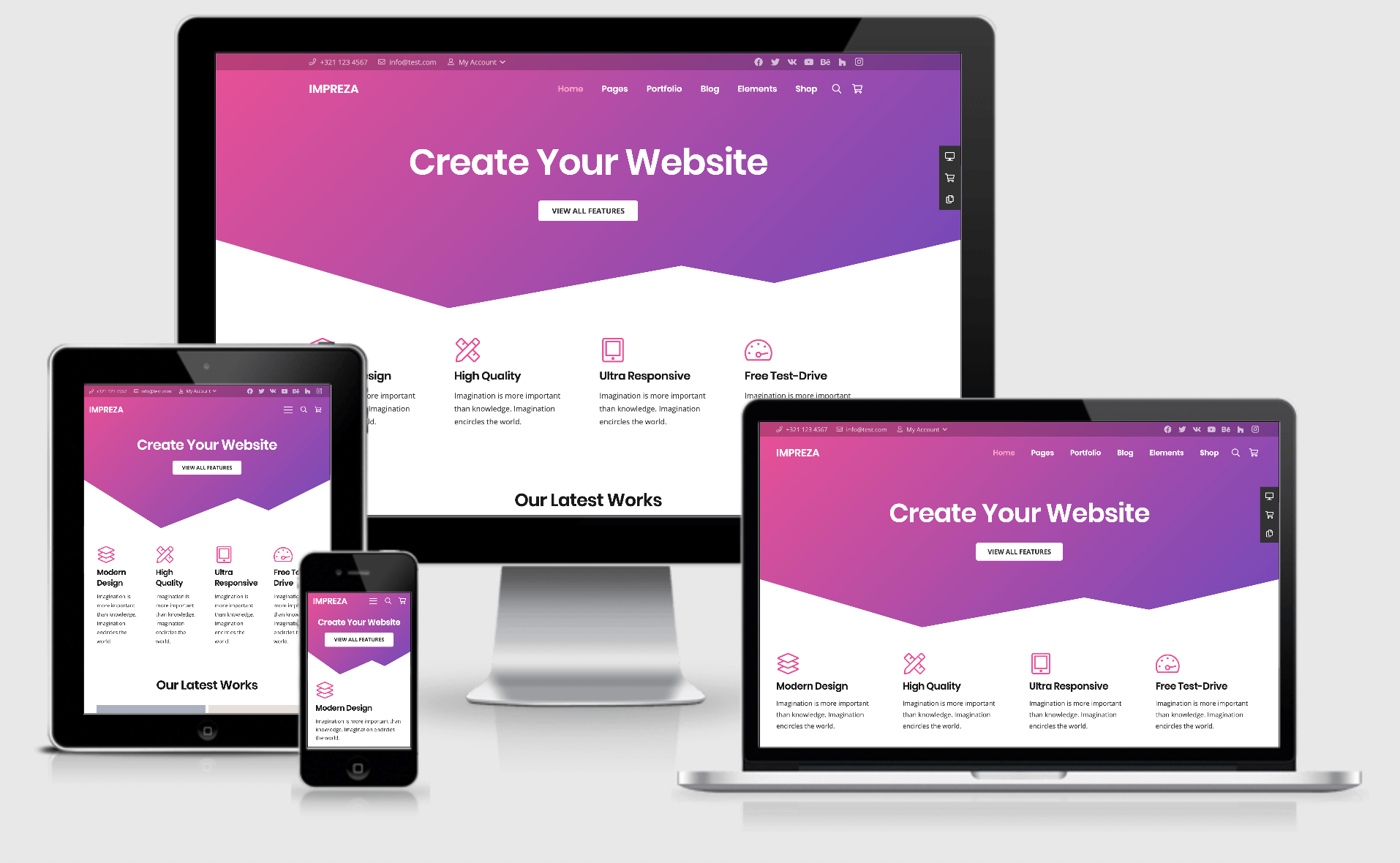 Das Impreza Theme - die Empfehlung der WordPress Agentur Hamburg