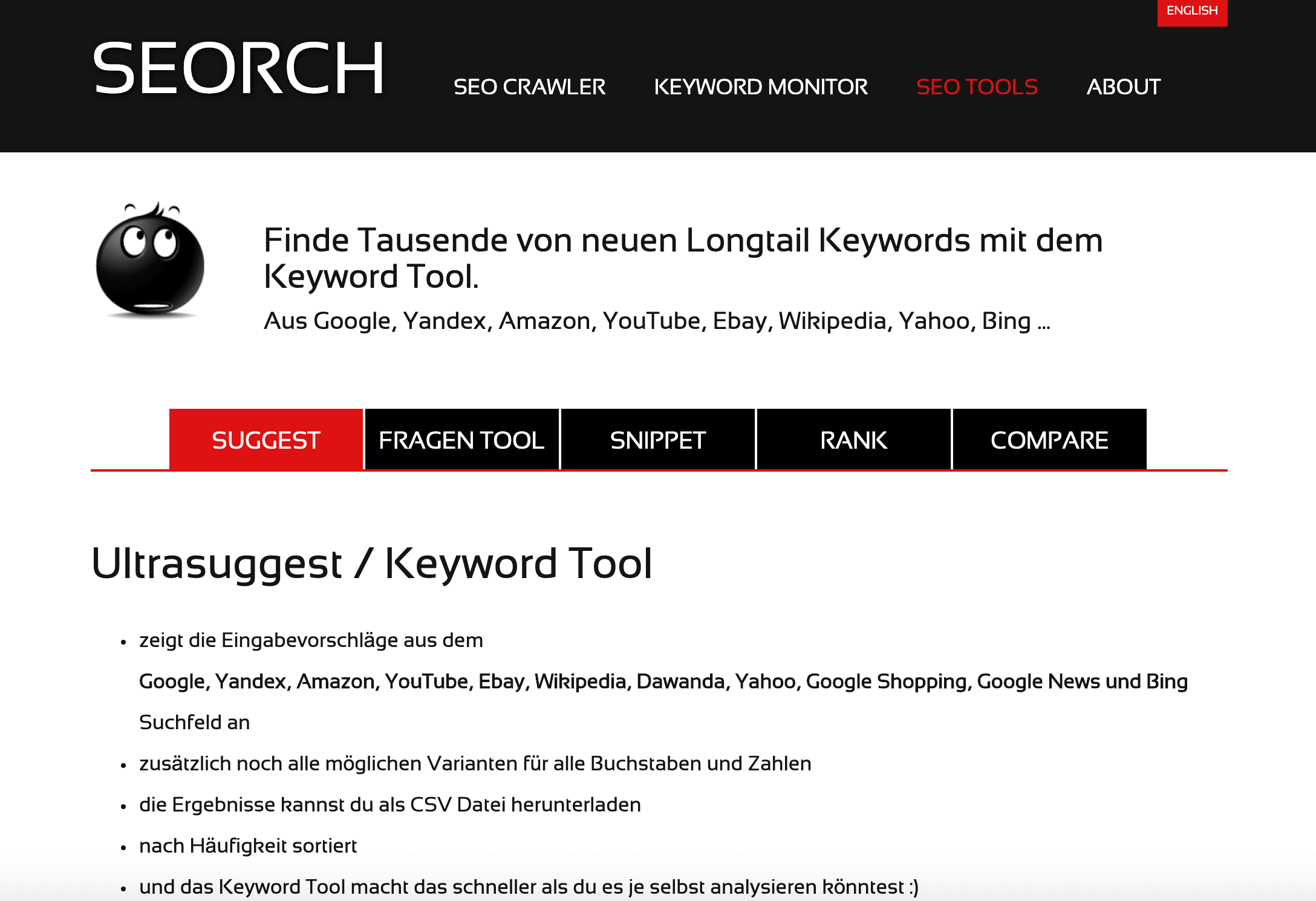 SEORCH Keyword-Tool