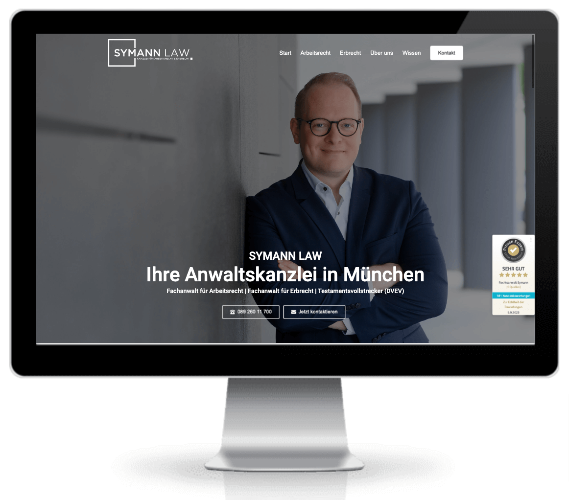 Symann Law Website: Fabian Symann: Fachanwalt für Arbeitsrecht | Fachanwalt für Erbrecht | Testamentsvollstrecker (DVEV)